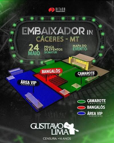 Mapa da festa Ilha Eletrofunk